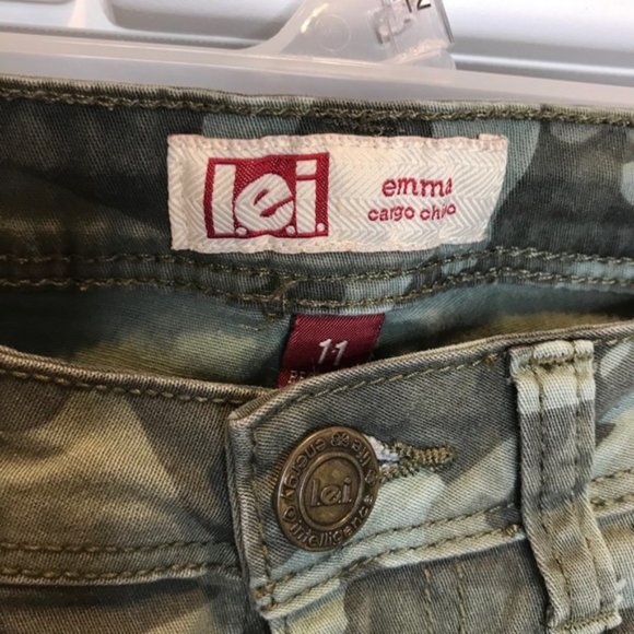 Lei Camo Cargo Pants Exc Cond Size 11 - Picture 6 of 6
